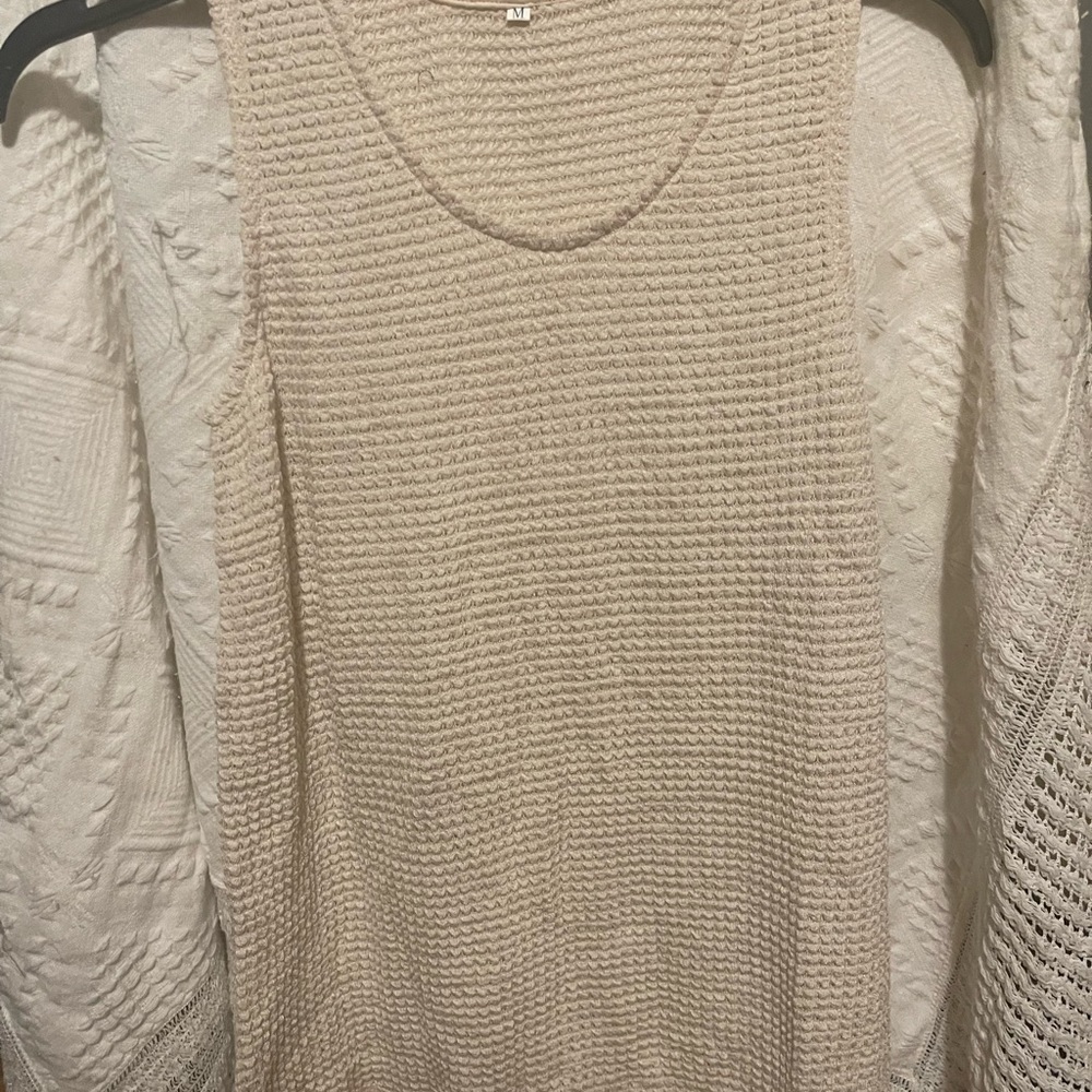 Amolapha Women Summer Mess Sleeveless Top And Shorts Set.